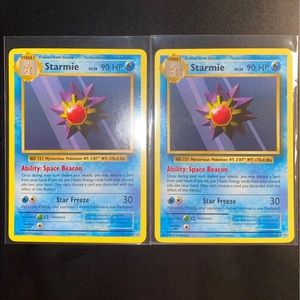 (2)Starmie Rare 2016 XY EvolutionS 68/108 FreshNEW